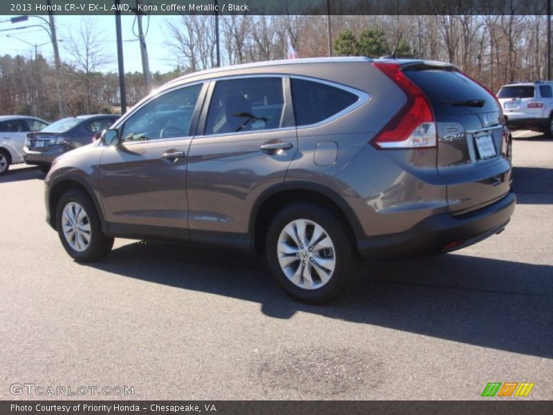 Kona Coffee Metallic / Black 2013 Honda CR-V EX-L AWD