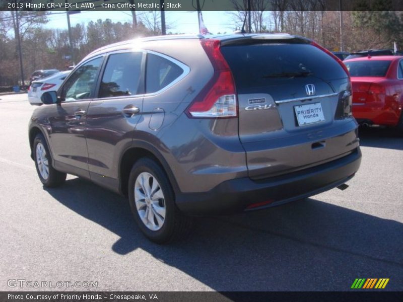Kona Coffee Metallic / Black 2013 Honda CR-V EX-L AWD