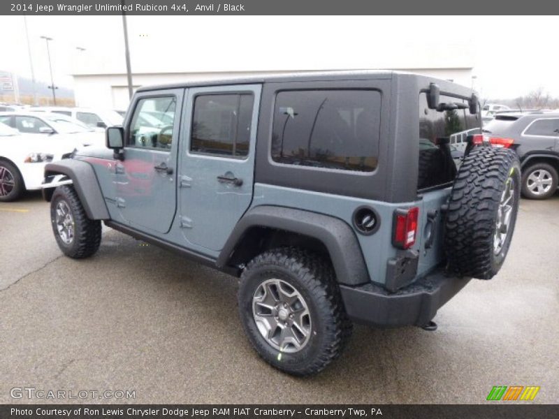 Anvil / Black 2014 Jeep Wrangler Unlimited Rubicon 4x4