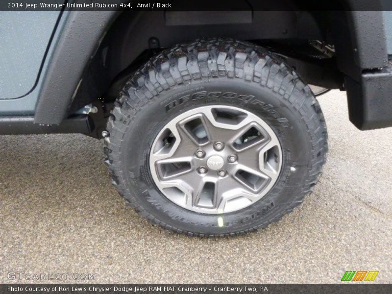 Anvil / Black 2014 Jeep Wrangler Unlimited Rubicon 4x4