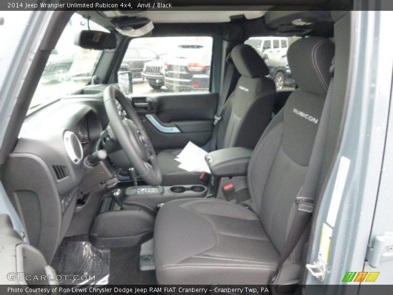 Anvil / Black 2014 Jeep Wrangler Unlimited Rubicon 4x4