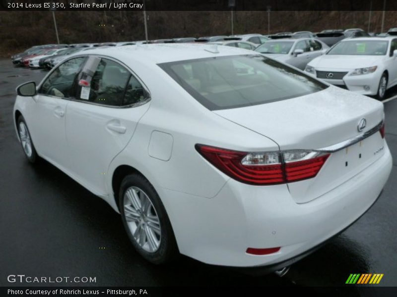 Starfire Pearl / Light Gray 2014 Lexus ES 350