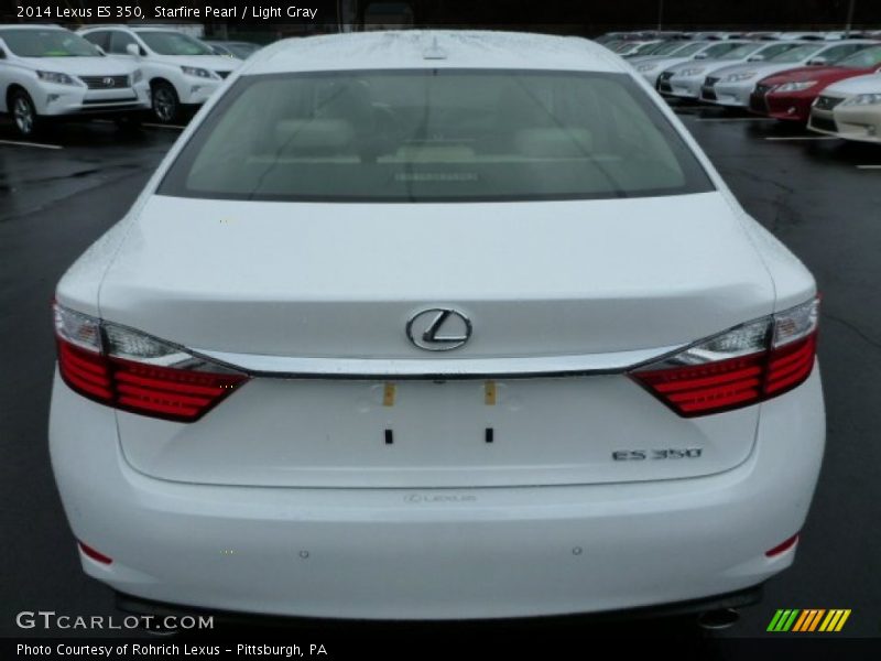 Starfire Pearl / Light Gray 2014 Lexus ES 350