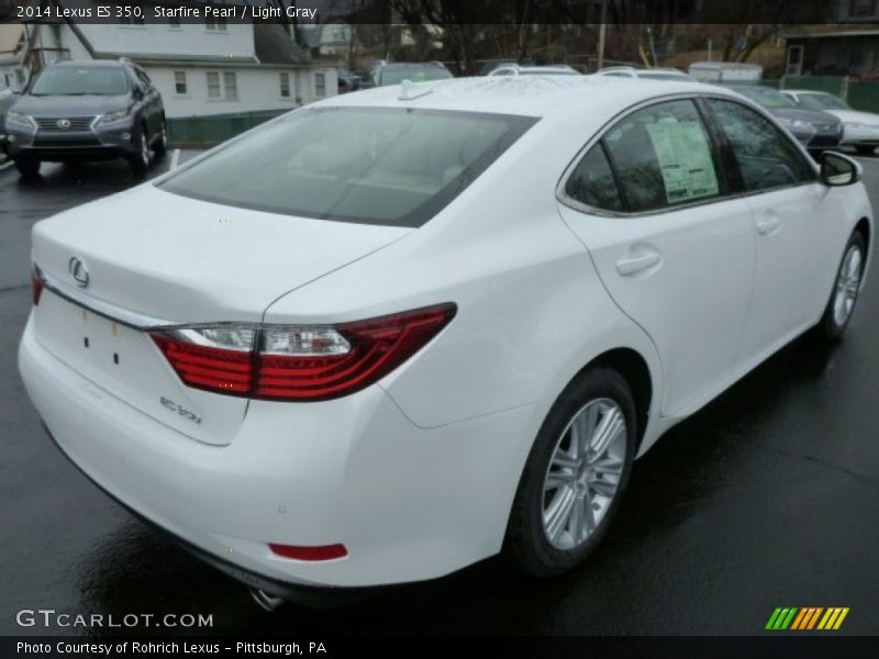 Starfire Pearl / Light Gray 2014 Lexus ES 350