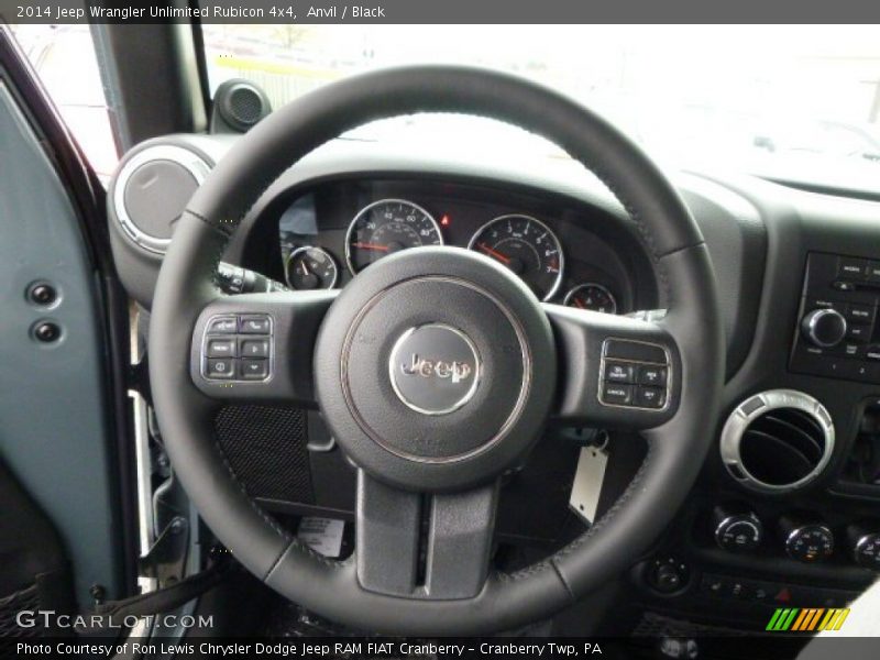 Anvil / Black 2014 Jeep Wrangler Unlimited Rubicon 4x4