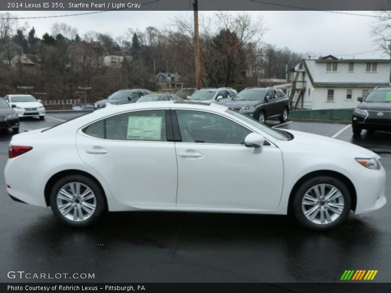 Starfire Pearl / Light Gray 2014 Lexus ES 350