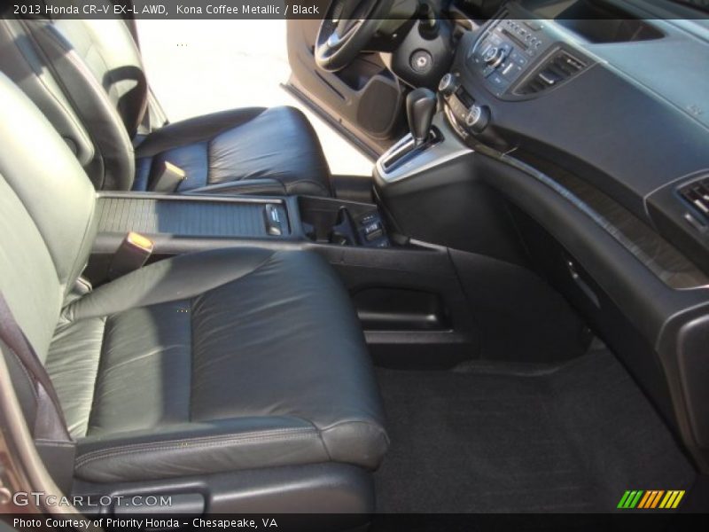 Kona Coffee Metallic / Black 2013 Honda CR-V EX-L AWD