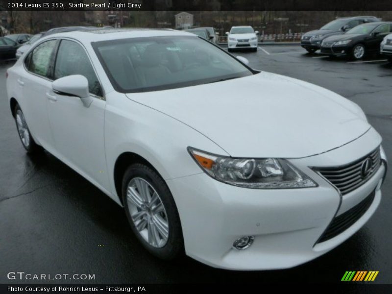 Starfire Pearl / Light Gray 2014 Lexus ES 350