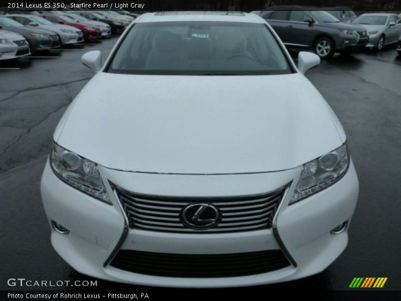 Starfire Pearl / Light Gray 2014 Lexus ES 350