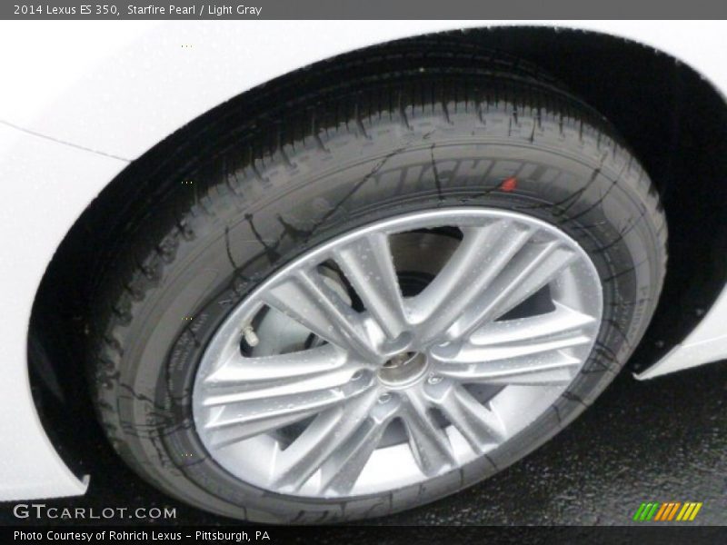 Starfire Pearl / Light Gray 2014 Lexus ES 350