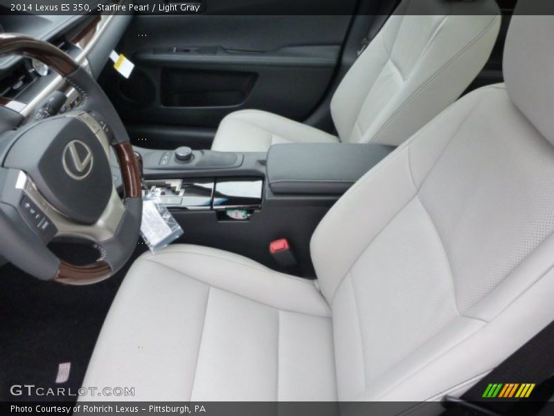 Starfire Pearl / Light Gray 2014 Lexus ES 350
