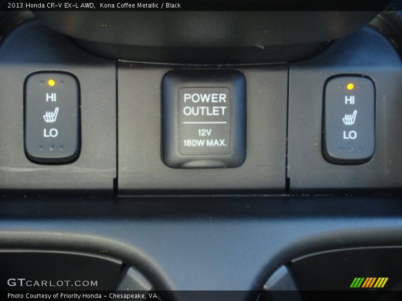 Kona Coffee Metallic / Black 2013 Honda CR-V EX-L AWD