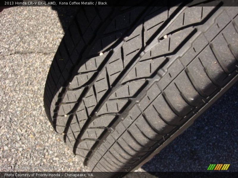 Kona Coffee Metallic / Black 2013 Honda CR-V EX-L AWD