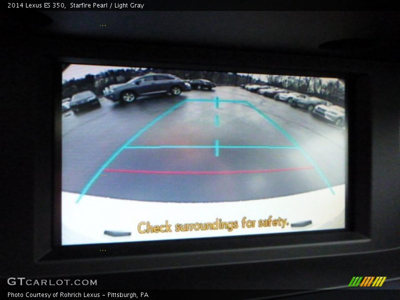 Starfire Pearl / Light Gray 2014 Lexus ES 350