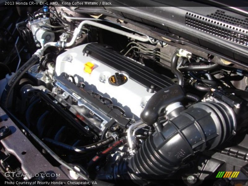 Kona Coffee Metallic / Black 2013 Honda CR-V EX-L AWD