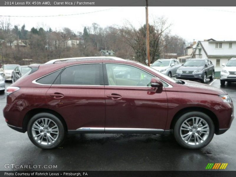 Claret Mica / Parchment 2014 Lexus RX 450h AWD