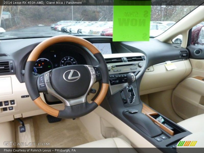 Claret Mica / Parchment 2014 Lexus RX 450h AWD