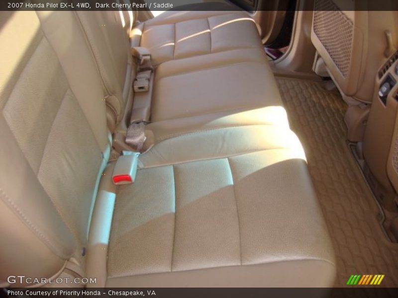 Dark Cherry Pearl / Saddle 2007 Honda Pilot EX-L 4WD