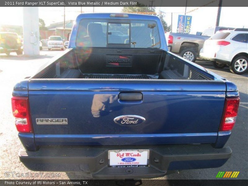 Vista Blue Metallic / Medium Dark Flint 2011 Ford Ranger XLT SuperCab