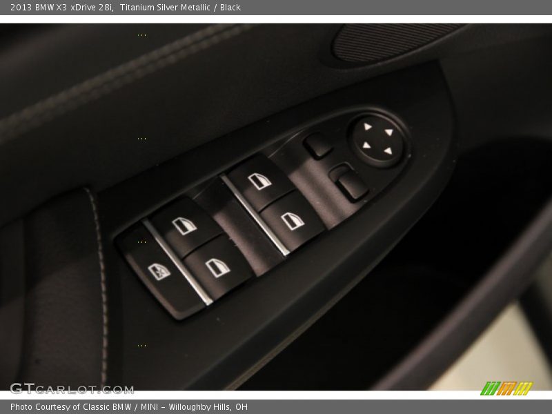 Titanium Silver Metallic / Black 2013 BMW X3 xDrive 28i
