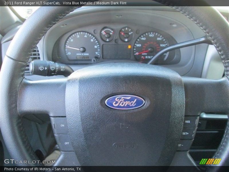 Vista Blue Metallic / Medium Dark Flint 2011 Ford Ranger XLT SuperCab