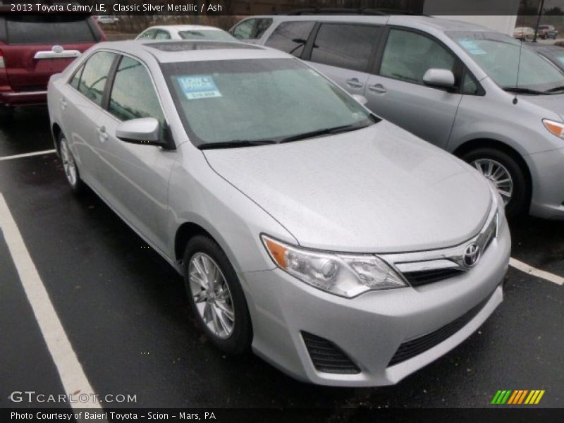 Classic Silver Metallic / Ash 2013 Toyota Camry LE