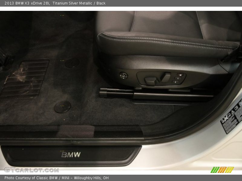 Titanium Silver Metallic / Black 2013 BMW X3 xDrive 28i