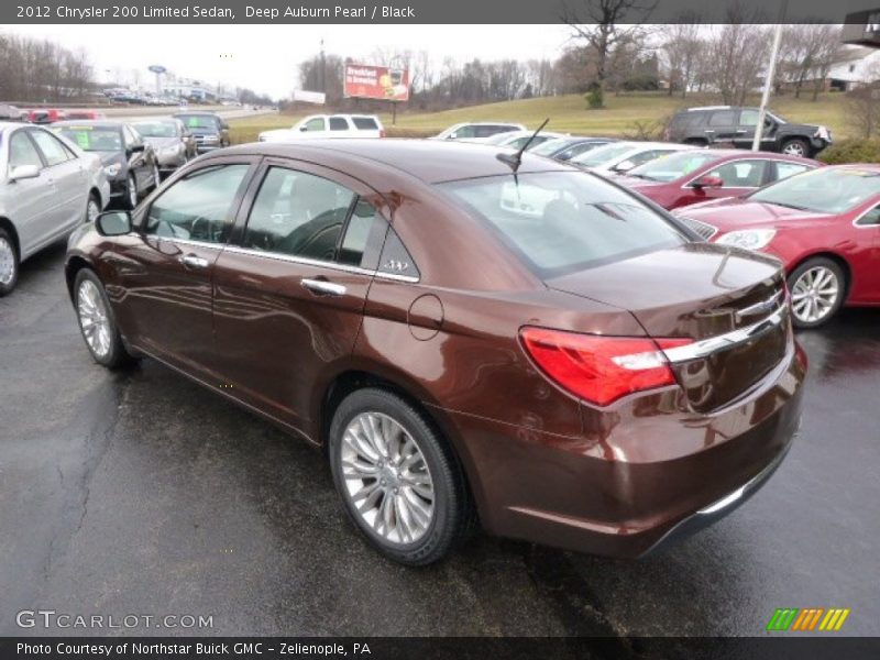 Deep Auburn Pearl / Black 2012 Chrysler 200 Limited Sedan