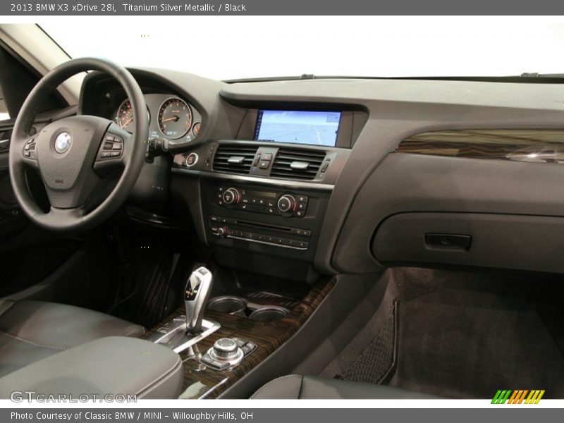 Titanium Silver Metallic / Black 2013 BMW X3 xDrive 28i