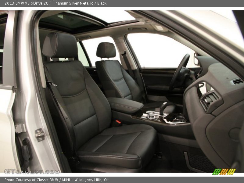 Titanium Silver Metallic / Black 2013 BMW X3 xDrive 28i