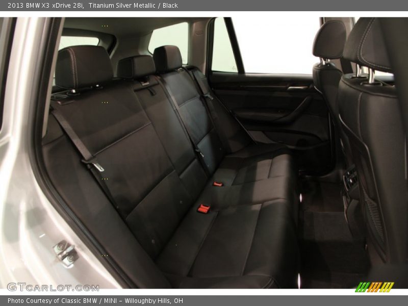 Titanium Silver Metallic / Black 2013 BMW X3 xDrive 28i