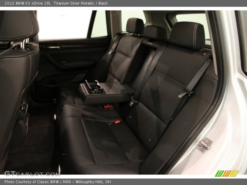 Titanium Silver Metallic / Black 2013 BMW X3 xDrive 28i