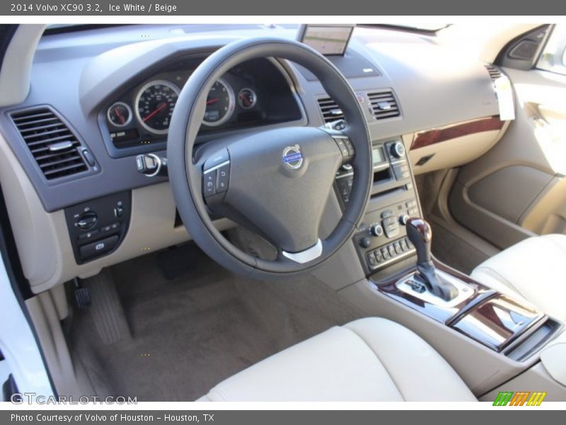 Ice White / Beige 2014 Volvo XC90 3.2