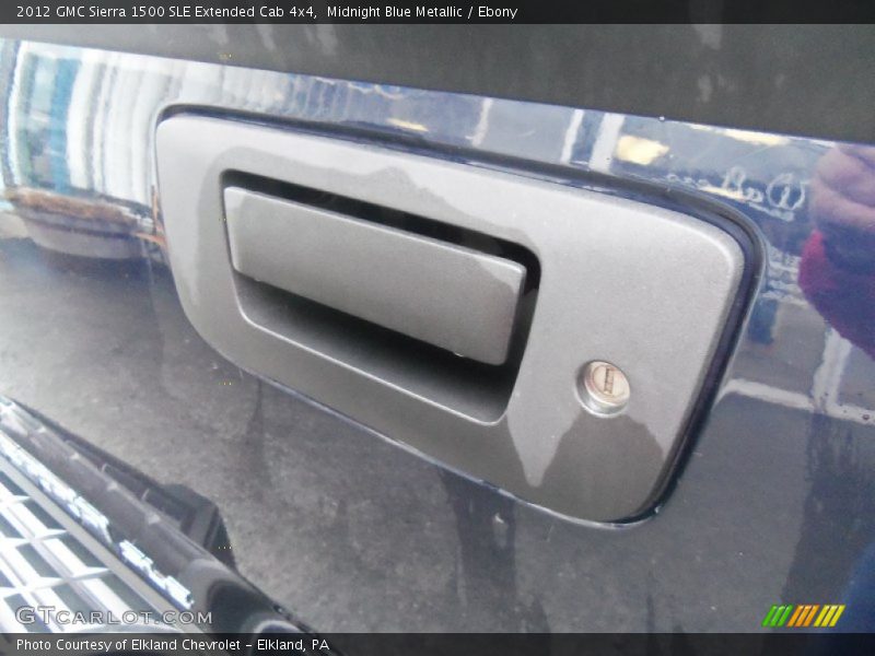 Midnight Blue Metallic / Ebony 2012 GMC Sierra 1500 SLE Extended Cab 4x4