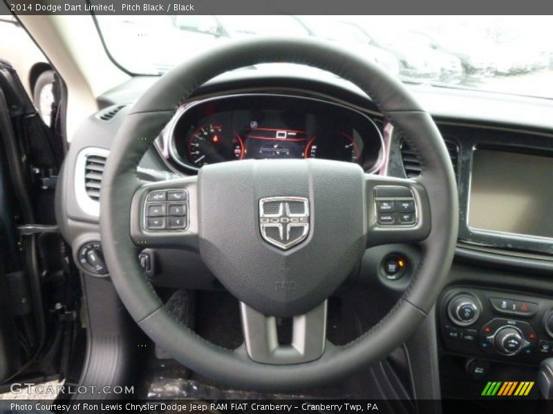 Pitch Black / Black 2014 Dodge Dart Limited