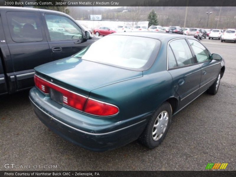 Jasper Green Metallic / Medium Gray 2000 Buick Century Custom