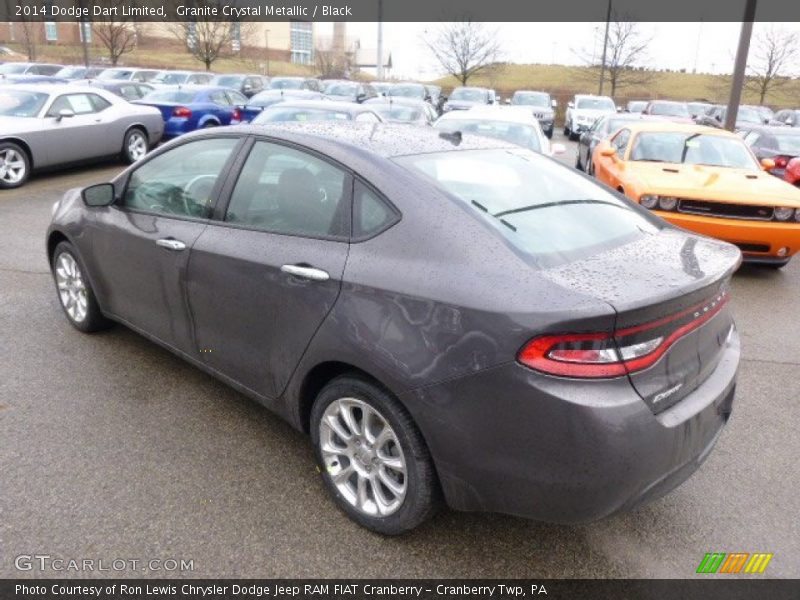 Granite Crystal Metallic / Black 2014 Dodge Dart Limited