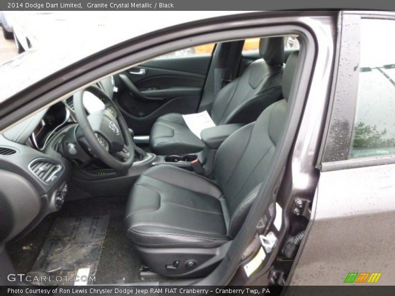 Granite Crystal Metallic / Black 2014 Dodge Dart Limited