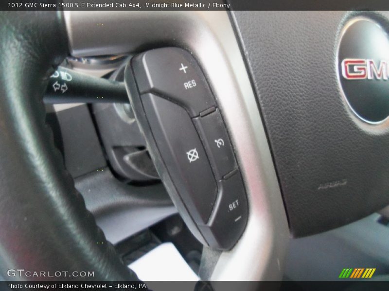 Midnight Blue Metallic / Ebony 2012 GMC Sierra 1500 SLE Extended Cab 4x4