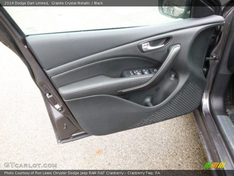 Granite Crystal Metallic / Black 2014 Dodge Dart Limited