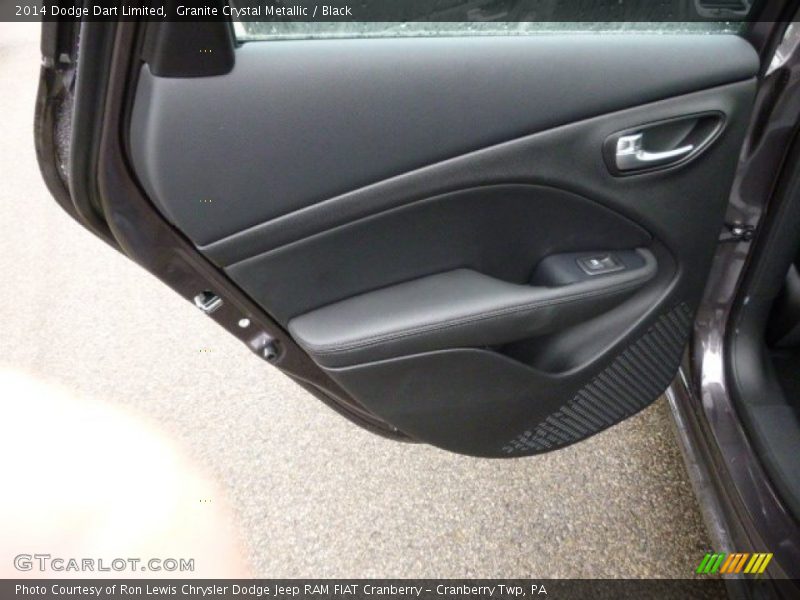 Granite Crystal Metallic / Black 2014 Dodge Dart Limited