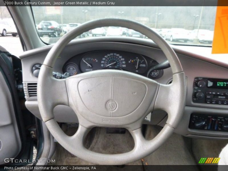 Jasper Green Metallic / Medium Gray 2000 Buick Century Custom