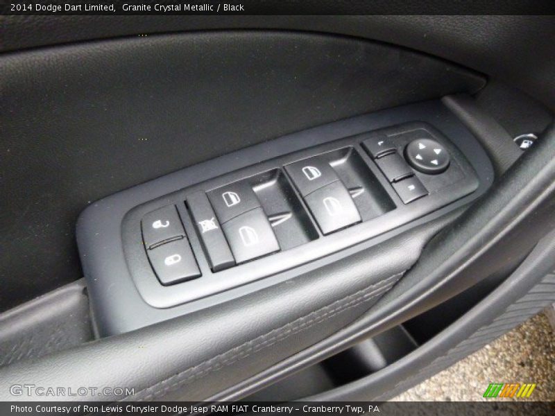 Granite Crystal Metallic / Black 2014 Dodge Dart Limited