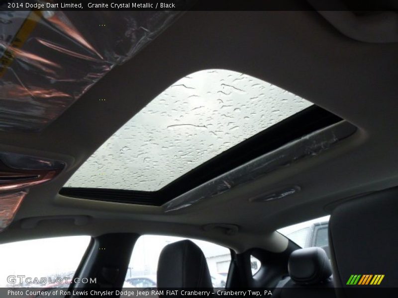 Granite Crystal Metallic / Black 2014 Dodge Dart Limited