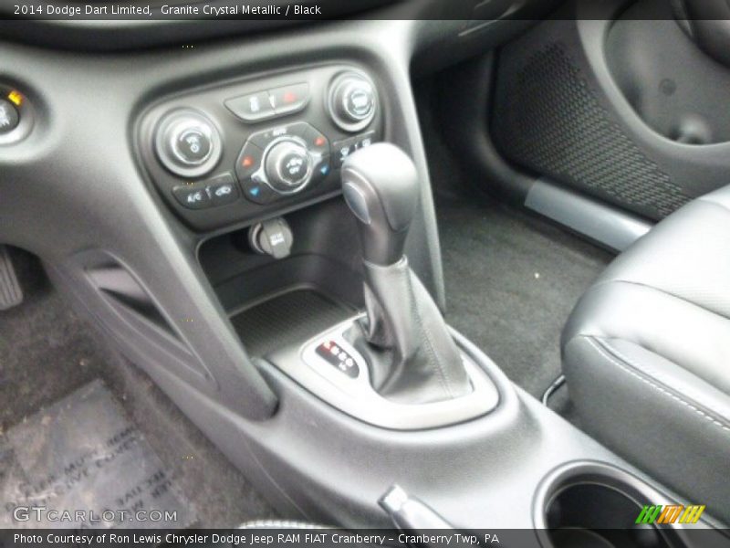 Granite Crystal Metallic / Black 2014 Dodge Dart Limited