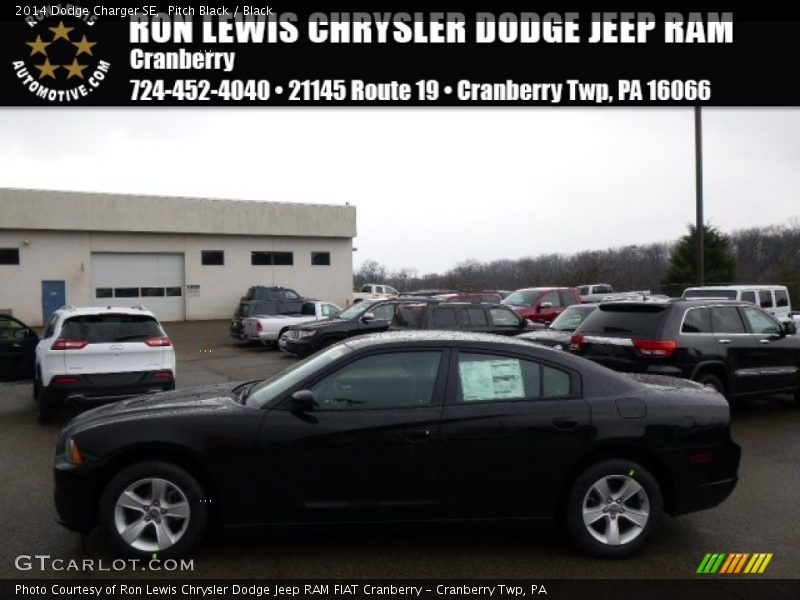 Pitch Black / Black 2014 Dodge Charger SE