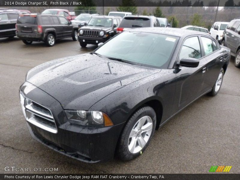 Pitch Black / Black 2014 Dodge Charger SE