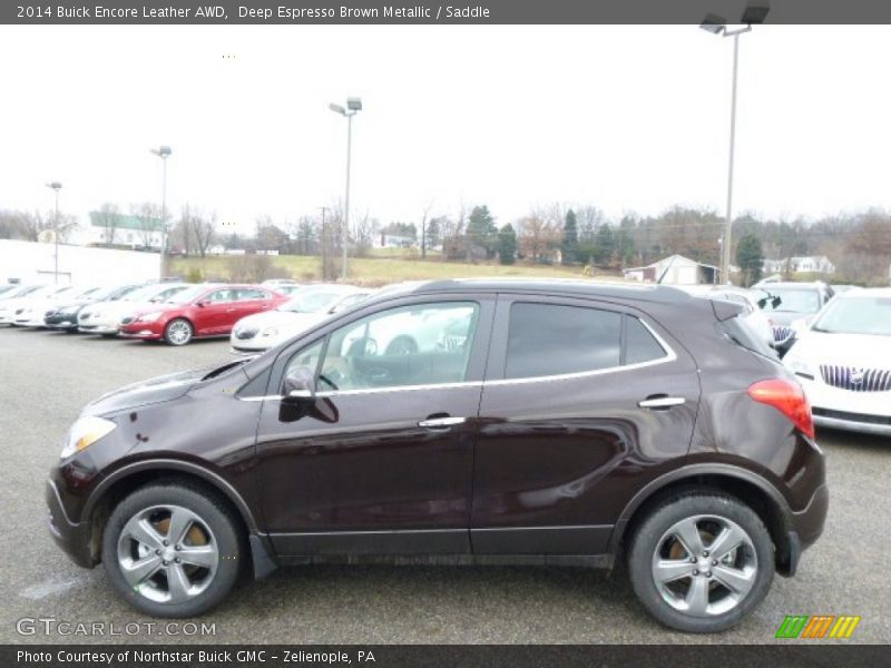  2014 Encore Leather AWD Deep Espresso Brown Metallic