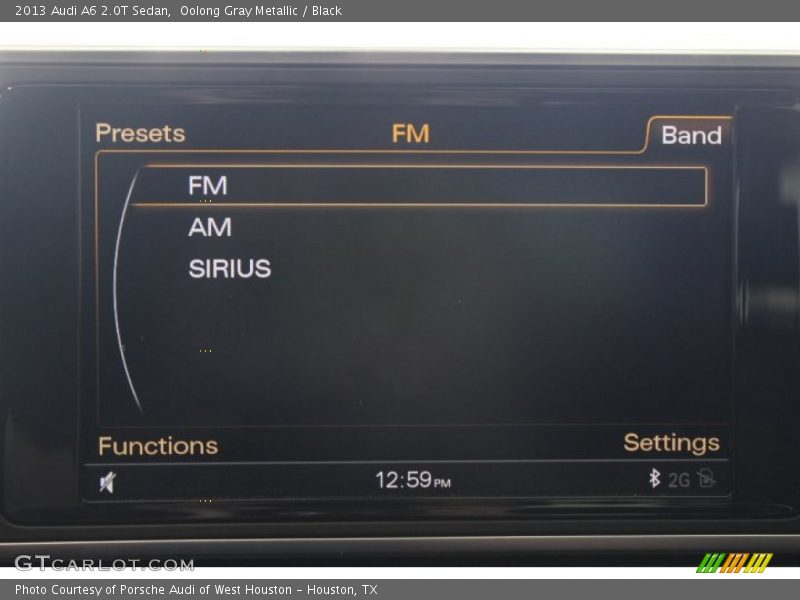 Oolong Gray Metallic / Black 2013 Audi A6 2.0T Sedan