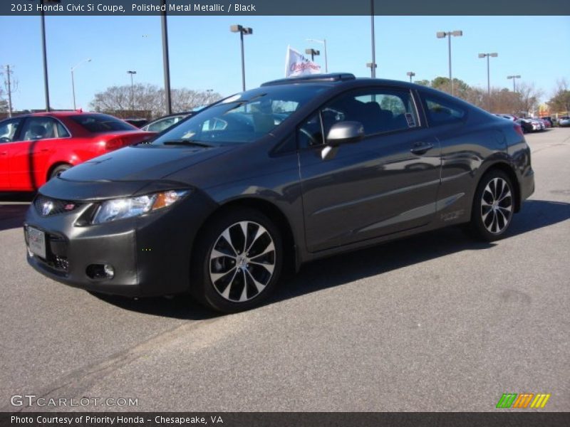 Polished Metal Metallic / Black 2013 Honda Civic Si Coupe